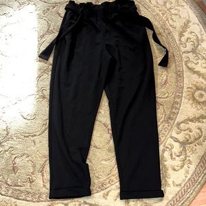Maurices Paperbag Style Black Dress Pants